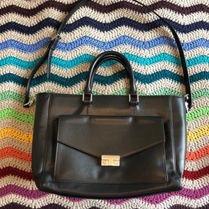 Tory Burch Computer Bag - Black Leather